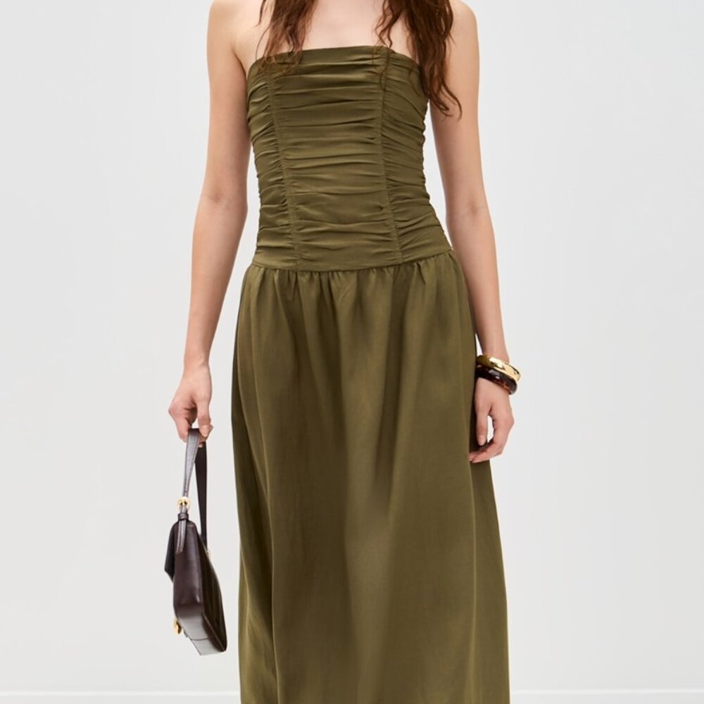 NWT lionness corset dress maxi dress green Size XS and S